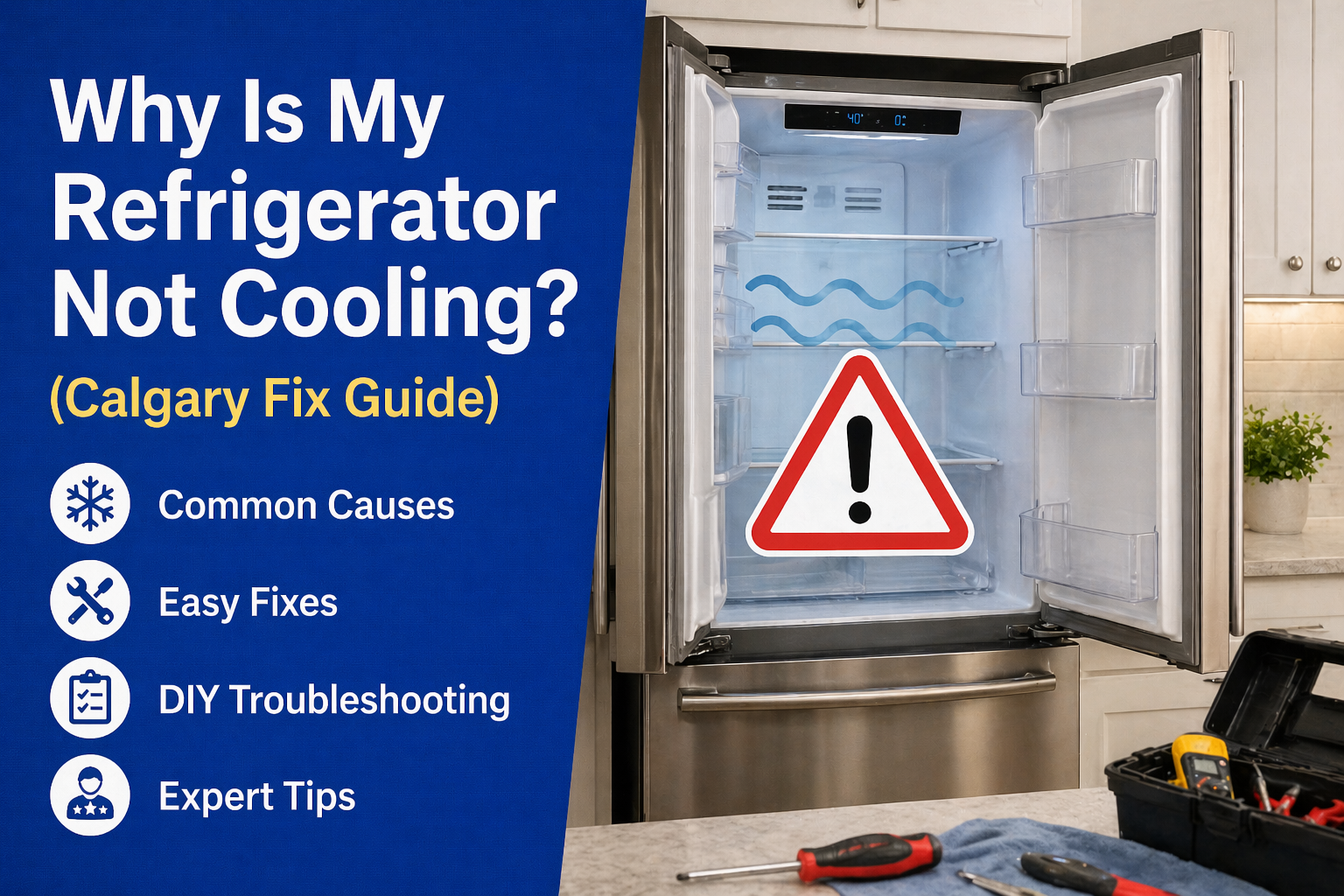 Why Is My Refrigerator Not Cooling (Calgary Fix Guide)